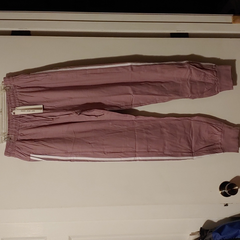 Hawiton women's jogger pants with drawstring lilac color